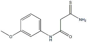 2-carbamothioyl-N-(3-methoxyphenyl)acetamide 구조식 이미지