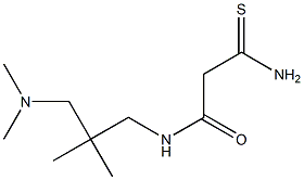 2-carbamothioyl-N-{2-[(dimethylamino)methyl]-2-methylpropyl}acetamide Structure