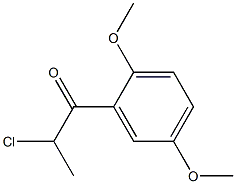 2-chloro-1-(2,5-dimethoxyphenyl)propan-1-one 구조식 이미지