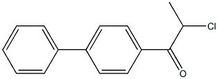 2-chloro-1-(4-phenylphenyl)propan-1-one Structure