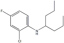 2-chloro-4-fluoro-N-(heptan-4-yl)aniline 구조식 이미지