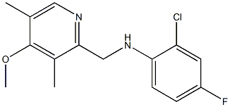 2-chloro-4-fluoro-N-[(4-methoxy-3,5-dimethylpyridin-2-yl)methyl]aniline 구조식 이미지