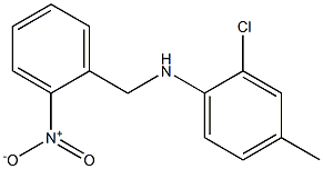 2-chloro-4-methyl-N-[(2-nitrophenyl)methyl]aniline Structure