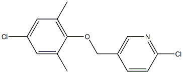 2-chloro-5-(4-chloro-2,6-dimethylphenoxymethyl)pyridine Structure