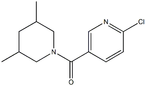2-chloro-5-[(3,5-dimethylpiperidin-1-yl)carbonyl]pyridine Structure