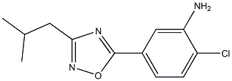 2-chloro-5-[3-(2-methylpropyl)-1,2,4-oxadiazol-5-yl]aniline 구조식 이미지