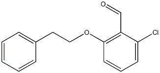 2-chloro-6-(2-phenylethoxy)benzaldehyde 구조식 이미지