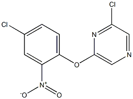 2-chloro-6-(4-chloro-2-nitrophenoxy)pyrazine 구조식 이미지