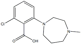 2-chloro-6-(4-methyl-1,4-diazepan-1-yl)benzoic acid 구조식 이미지