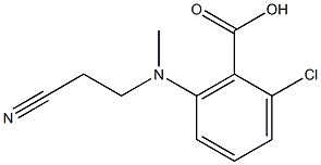 2-chloro-6-[(2-cyanoethyl)(methyl)amino]benzoic acid Structure