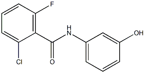 2-chloro-6-fluoro-N-(3-hydroxyphenyl)benzamide 구조식 이미지