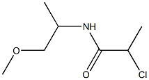 2-chloro-N-(1-methoxypropan-2-yl)propanamide 구조식 이미지