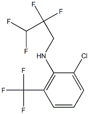 2-chloro-N-(2,2,3,3-tetrafluoropropyl)-6-(trifluoromethyl)aniline Structure