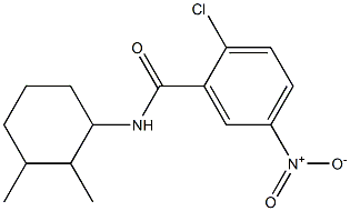 2-chloro-N-(2,3-dimethylcyclohexyl)-5-nitrobenzamide Structure