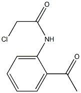 2-chloro-N-(2-acetylphenyl)acetamide 구조식 이미지