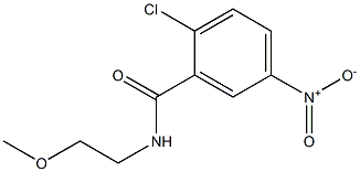 2-chloro-N-(2-methoxyethyl)-5-nitrobenzamide Structure