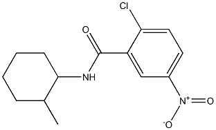 2-chloro-N-(2-methylcyclohexyl)-5-nitrobenzamide Structure