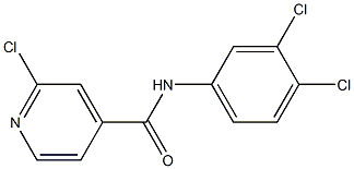 2-chloro-N-(3,4-dichlorophenyl)pyridine-4-carboxamide Structure