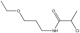 2-chloro-N-(3-ethoxypropyl)propanamide 구조식 이미지