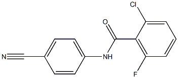 2-chloro-N-(4-cyanophenyl)-6-fluorobenzamide Structure