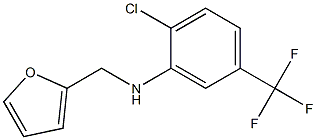 2-chloro-N-(furan-2-ylmethyl)-5-(trifluoromethyl)aniline Structure