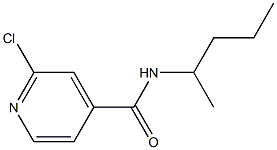 2-chloro-N-(pentan-2-yl)pyridine-4-carboxamide Structure