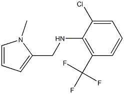 2-chloro-N-[(1-methyl-1H-pyrrol-2-yl)methyl]-6-(trifluoromethyl)aniline Structure