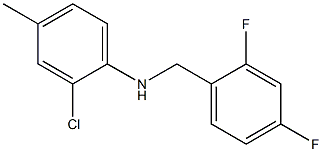 2-chloro-N-[(2,4-difluorophenyl)methyl]-4-methylaniline Structure