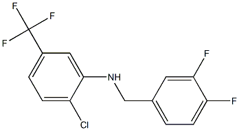 2-chloro-N-[(3,4-difluorophenyl)methyl]-5-(trifluoromethyl)aniline Structure
