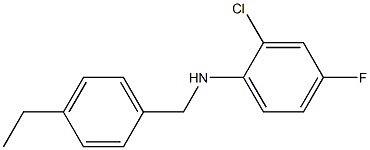 2-chloro-N-[(4-ethylphenyl)methyl]-4-fluoroaniline Structure