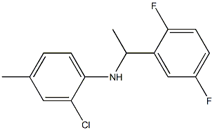 2-chloro-N-[1-(2,5-difluorophenyl)ethyl]-4-methylaniline Structure