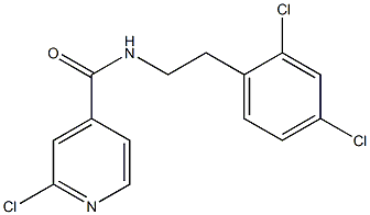 2-chloro-N-[2-(2,4-dichlorophenyl)ethyl]pyridine-4-carboxamide Structure