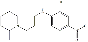 2-chloro-N-[3-(2-methylpiperidin-1-yl)propyl]-4-nitroaniline 구조식 이미지