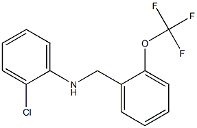 2-chloro-N-{[2-(trifluoromethoxy)phenyl]methyl}aniline 구조식 이미지