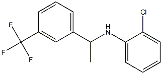 2-chloro-N-{1-[3-(trifluoromethyl)phenyl]ethyl}aniline 구조식 이미지