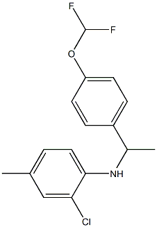 2-chloro-N-{1-[4-(difluoromethoxy)phenyl]ethyl}-4-methylaniline Structure