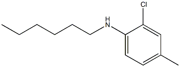 2-chloro-N-hexyl-4-methylaniline 구조식 이미지