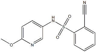2-cyano-N-(6-methoxypyridin-3-yl)benzenesulfonamide Structure