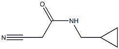 2-cyano-N-(cyclopropylmethyl)acetamide 구조식 이미지