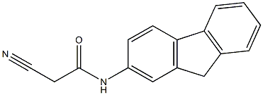 2-cyano-N-9H-fluoren-2-ylacetamide Structure