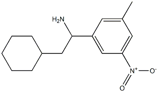 2-cyclohexyl-1-(3-methyl-5-nitrophenyl)ethan-1-amine Structure