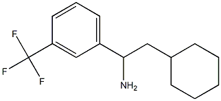 2-cyclohexyl-1-[3-(trifluoromethyl)phenyl]ethan-1-amine 구조식 이미지