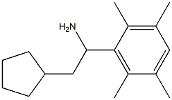2-cyclopentyl-1-(2,3,5,6-tetramethylphenyl)ethan-1-amine Structure
