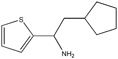 2-cyclopentyl-1-(thiophen-2-yl)ethan-1-amine Structure