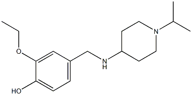 2-ethoxy-4-({[1-(propan-2-yl)piperidin-4-yl]amino}methyl)phenol 구조식 이미지