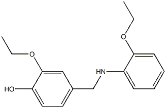 2-ethoxy-4-{[(2-ethoxyphenyl)amino]methyl}phenol 구조식 이미지