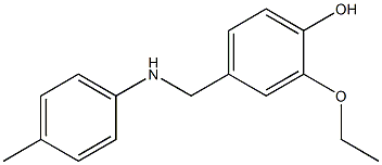 2-ethoxy-4-{[(4-methylphenyl)amino]methyl}phenol 구조식 이미지