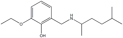 2-ethoxy-6-{[(5-methylhexan-2-yl)amino]methyl}phenol Structure