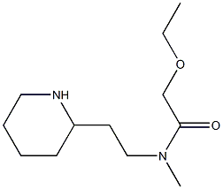 2-ethoxy-N-methyl-N-[2-(piperidin-2-yl)ethyl]acetamide Structure