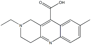 2-ethyl-8-methyl-1,2,3,4-tetrahydrobenzo[b]-1,6-naphthyridine-10-carboxylic acid 구조식 이미지